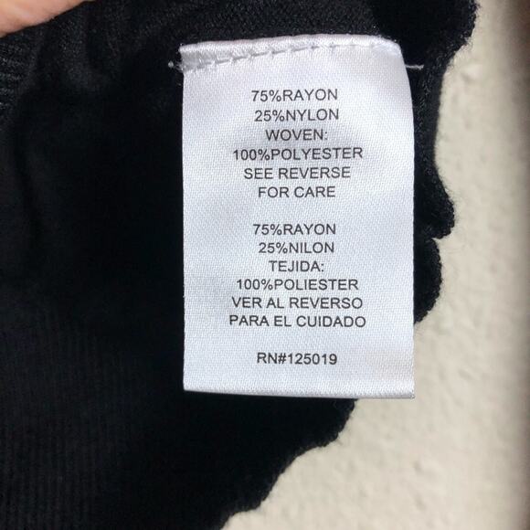 Joseph A Black Sweater with Sheer Details Womens S Preppy Whimsigoth Pullover - Picture 5 of 7